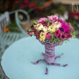 אורית הרץ - שזירת פרחים - עיצוב מרכז שולחן מיוחד